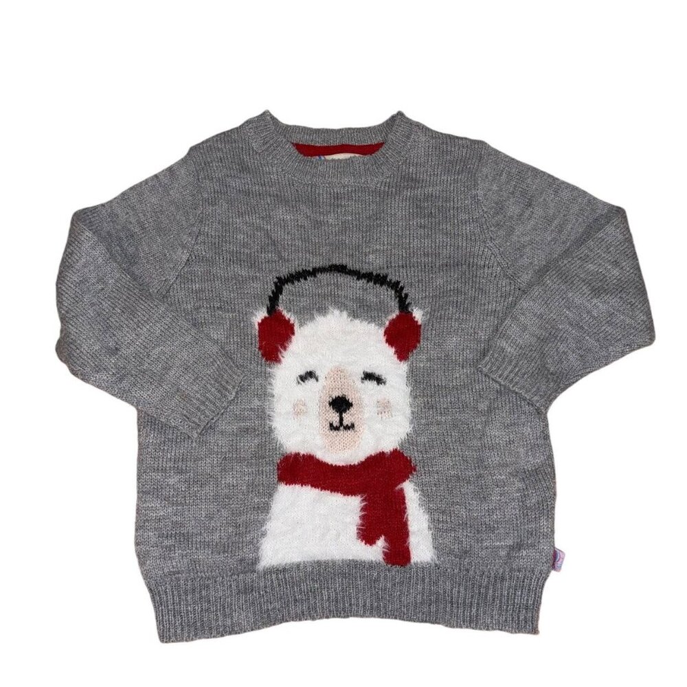 Adventure Wear By Copper Key Polar Bear Sweater Grey Size 3T